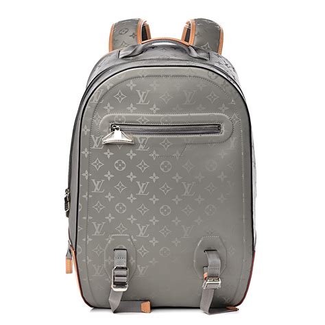 LOUIS VUITTON Monogram Titanium Backpack Tote .